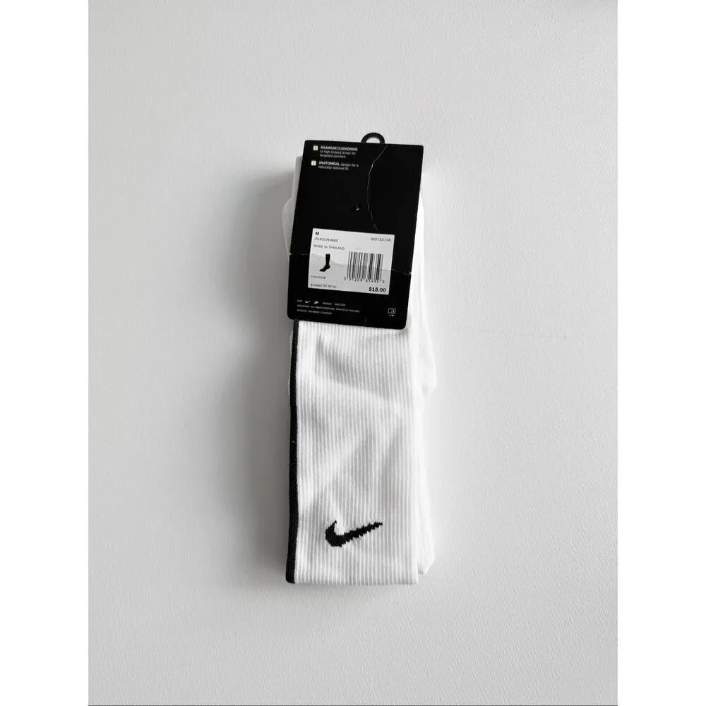 NIKE Men/ Women  Vapor Knee High football  Socks size M 6-8 W 6-10 Black White